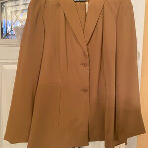 NORTON MCNAUGHTON PANT SUIT 2 PIECES CAMEL color SIZE 10/12